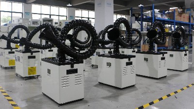 激光煙霧凈化器出貨！執(zhí)信環(huán)保科技出口訂單！